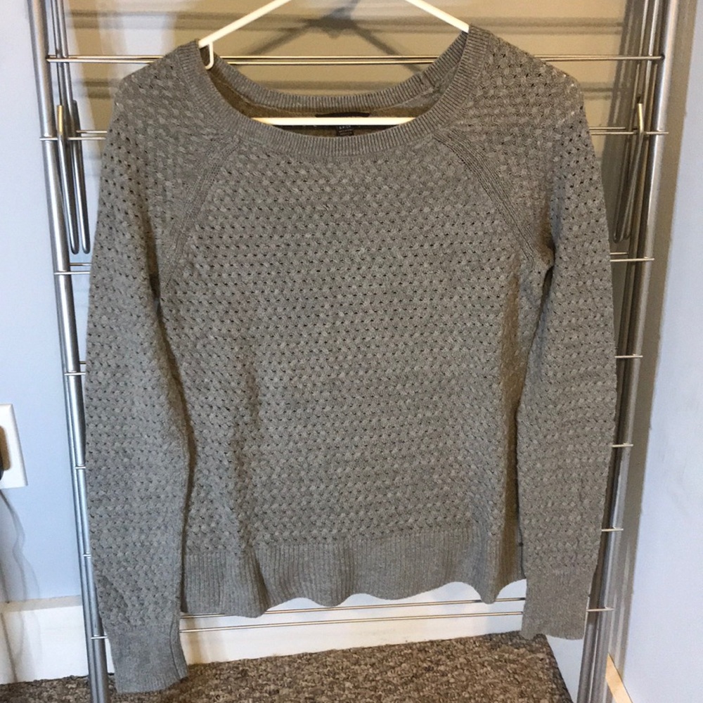 AEO grey knit sweater